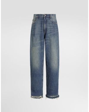 Dolce & Gabbana Pantalones En Denim - Azul