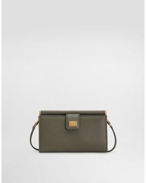 Dolce & Gabbana Plongé Calfskin Phone Bag - グリーン