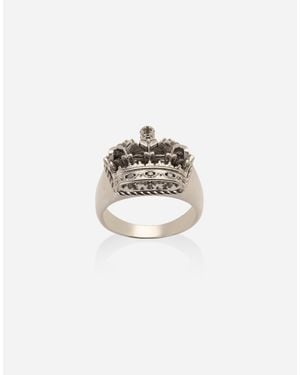 Dolce & Gabbana 18K Royal Diamond Ring - White
