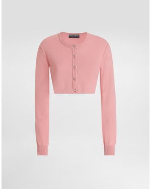 Dolce & Gabbana Cashmere Cardigan - Pink