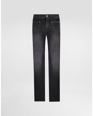 Dolce & Gabbana Flared Denim Jeans - Grey