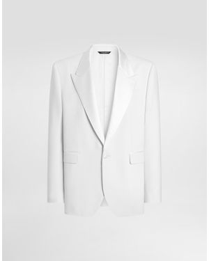 Dolce & Gabbana Giacca Tuxedo Palermo Monopetto - Bianco