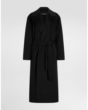 Dolce & Gabbana Double-Breasted Coat - Black