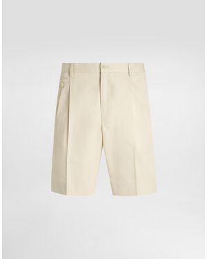 Dolce & Gabbana Cotton Shorts - Natural