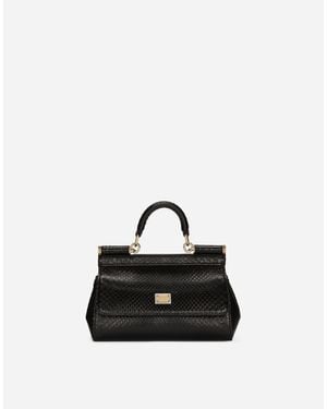 Dolce & Gabbana Small Sicily Handbag - Black