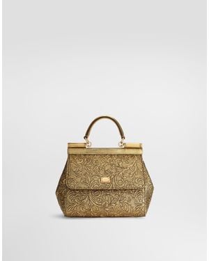 Dolce & Gabbana Small Sicily Handbag - Metallic