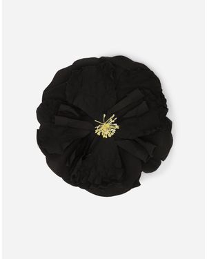 Dolce & Gabbana Spilla Con Fiore - Black