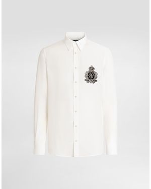 Dolce & Gabbana Crêpe De Chine Shirt - White