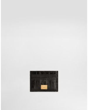 Dolce & Gabbana Eel Card Holder - White