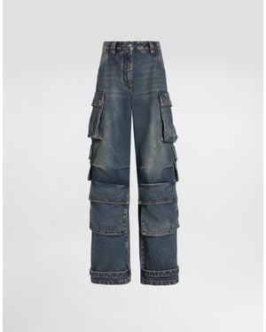 Dolce & Gabbana 5-Pocket Denim Trousers - Blue
