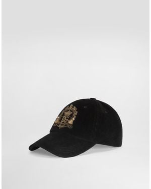 Dolce & Gabbana Corduroy Baseball Hat - Black