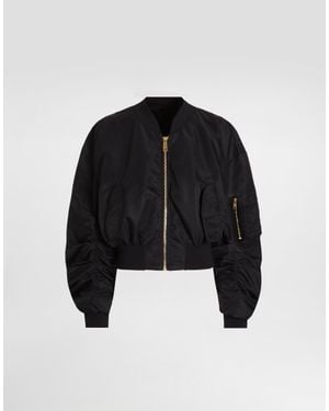Dolce & Gabbana Nylon Gabardine Jacket - Black