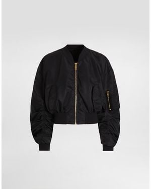 Dolce & Gabbana Nylon Gabardine Jacket - Black