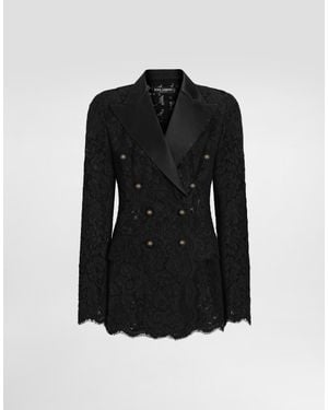 Dolce & Gabbana Double-Breasted Jacket - Black