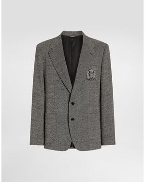 Dolce & Gabbana Portofino Single-Breasted Jacket - Gray