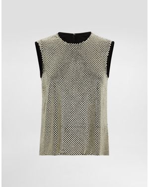 Dolce & Gabbana Sleeveless Blouse - Grey