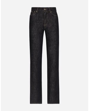 Dolce & Gabbana コットンデニム フレアシーンズ - ブラック