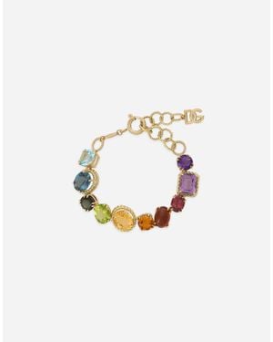 Dolce & Gabbana Bracelet With Multi-coloured Gems - White