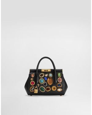 Dolce & Gabbana Mini Sac Day Marlene En Cuir De Veau Plongé - Multicolore