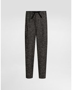 Dolce & Gabbana Bouclé Fabric Joggers - グレー