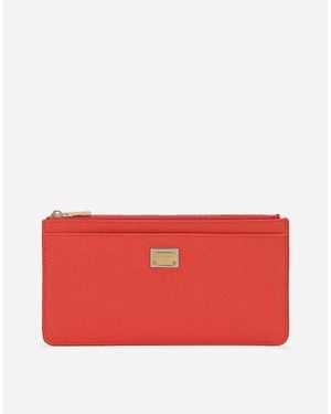 Dolce & Gabbana Large Card Holder With Tag - Red