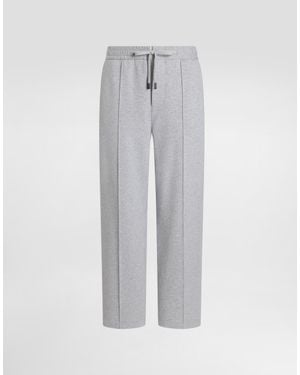 Dolce & Gabbana Melange Fleece Jogging Trousers - Grey