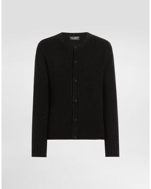 Dolce & Gabbana Wool Blend Cardigan - Schwarz