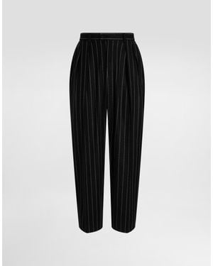 Dolce & Gabbana Straight Trousers - Black