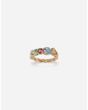 Dolce & Gabbana Ring 18-Carat And Multicoloured Gems - Metallic