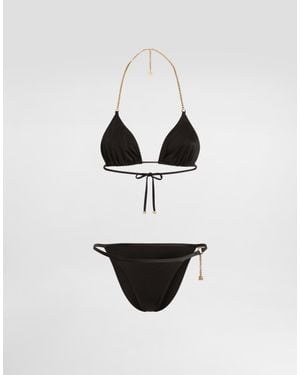 Dolce & Gabbana Bikini Triangular - Blanco