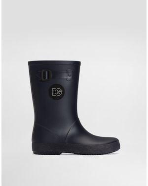 Dolce & Gabbana Botín De Lluvia En Pvc - Azul