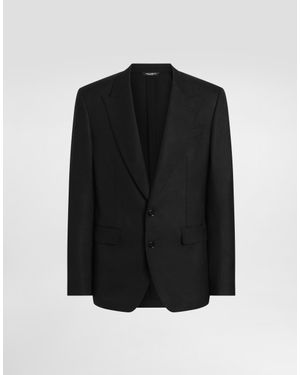 Dolce & Gabbana Sicilia Light Single-Breasted Viscose Jacket - Black