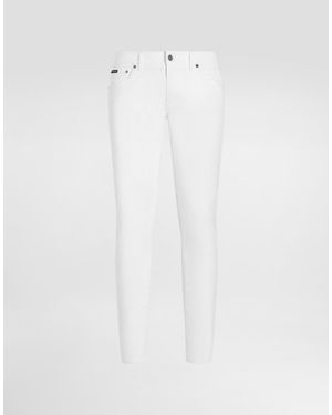 Dolce & Gabbana Regular Stretch Jeans - White