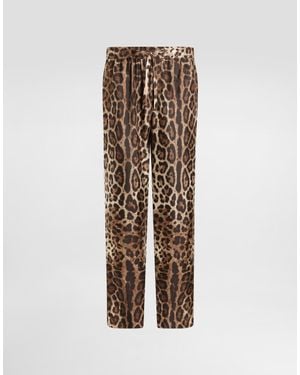 Dolce & Gabbana Pyjamahose Aus Seide - Natur