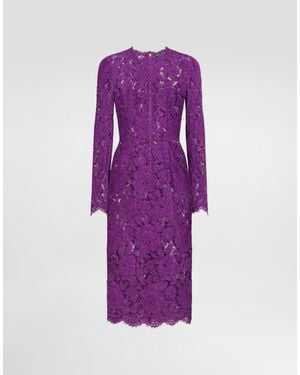 Dolce & Gabbana Abito Tubino - Viola