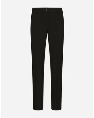 Dolce & Gabbana Wool Fabric Pants - Nero