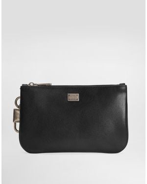 Dolce & Gabbana Calfskin Necessaire - Black