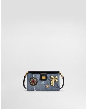 Dolce & Gabbana Sicily Denim Phone Bag - マルチカラー