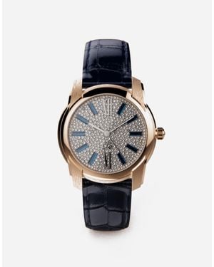 Dolce & Gabbana Gold Watch With Diamond Pavé - Multicolour