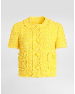 Dolce & Gabbana Tweed Jacket - Yellow