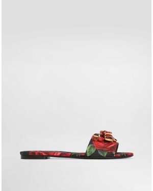 Dolce & Gabbana Ciabatta Flat - White