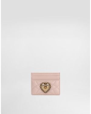 Dolce & Gabbana Porta carte di credito 'Devotion' - Rosa