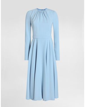 Dolce & Gabbana Structured Cady Dress - Blau
