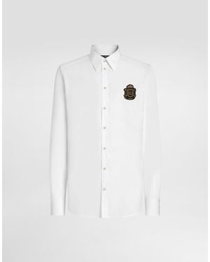 Dolce & Gabbana Cotton Martini Shirt - White