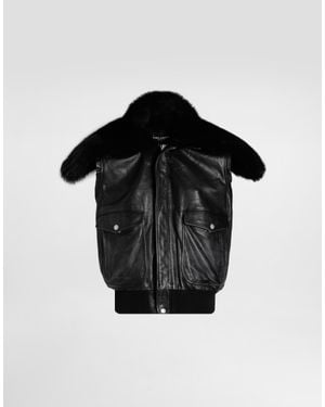 Dolce & Gabbana Vintage Leather Jacket - Black