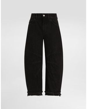 Dolce & Gabbana 5-Pocket Denim Trousers - Black