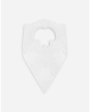 Dolce & Gabbana Cotton Veil With Cut-Out Detailing - White