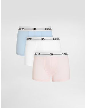 Dolce & Gabbana Pack De Bóxers En Algodón - Multicolor
