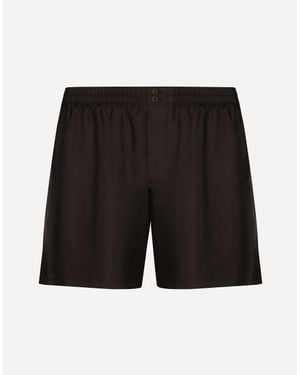 Dolce & Gabbana Silk Shorts - Black