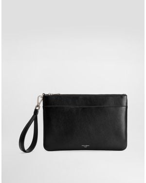 Dolce & Gabbana Calfskin Necessaire - Negro